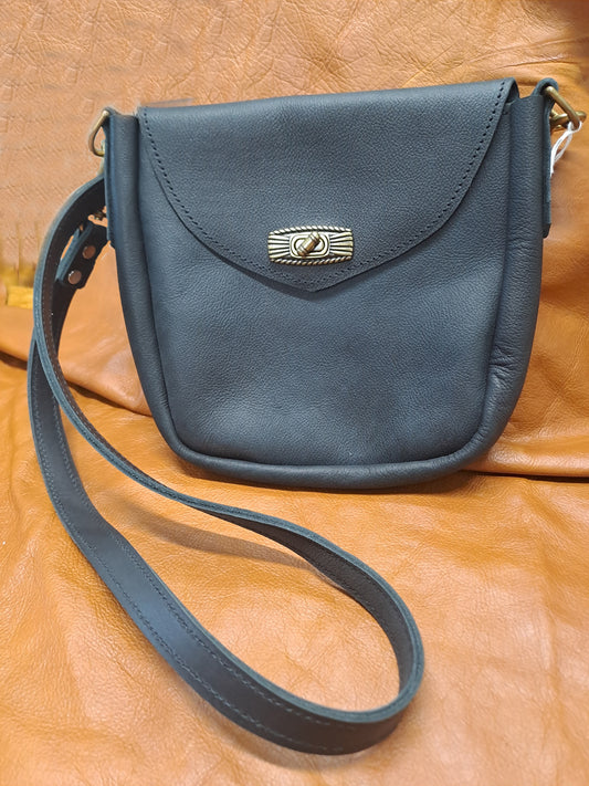 HANDBAG Leather made from finest NAPPA leather (Black)