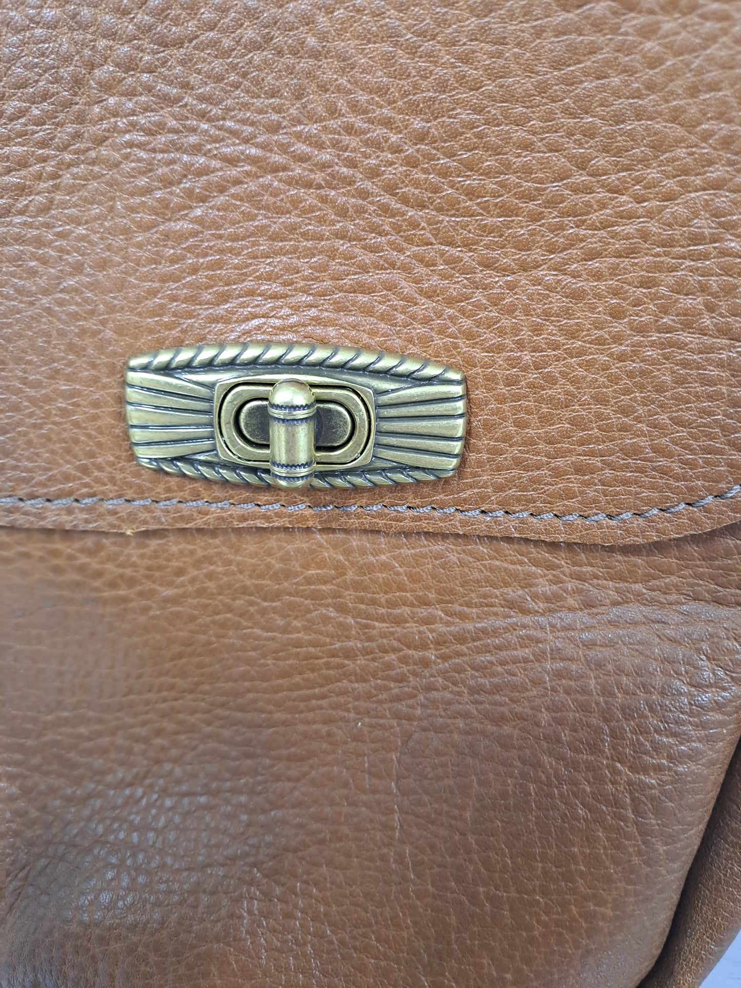 HANDBAG Leather made from finest NAPPA leather (Tan)