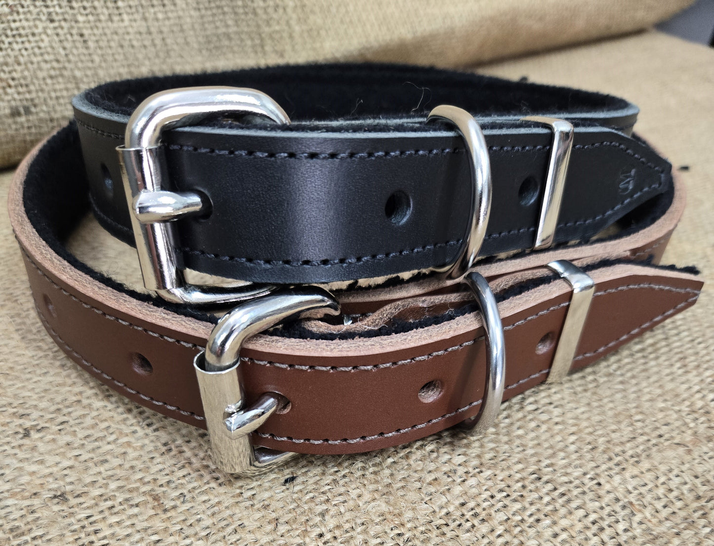 Dog Collars Leather - 25mm
