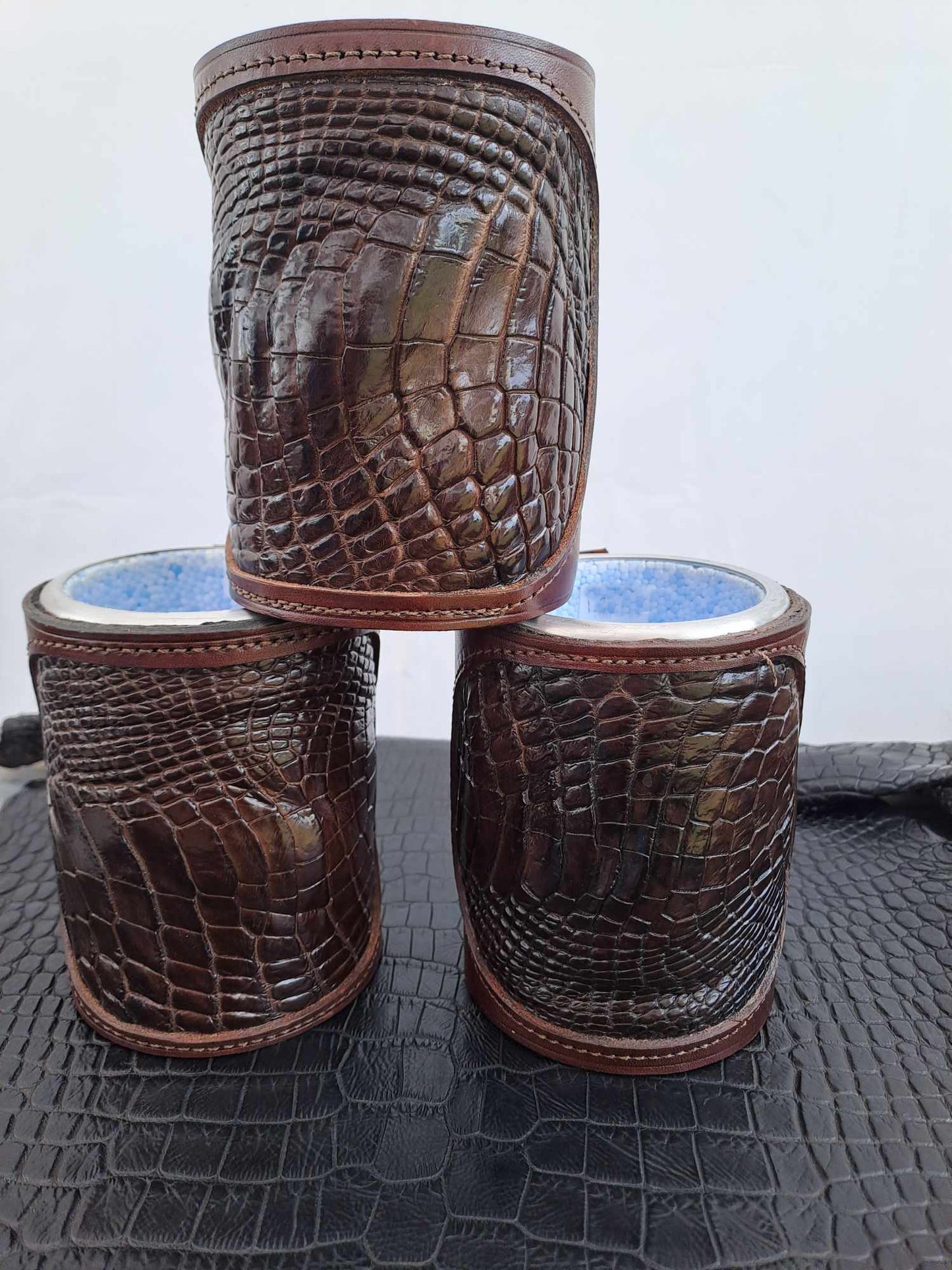 Crocodile Skin Stubby Holders