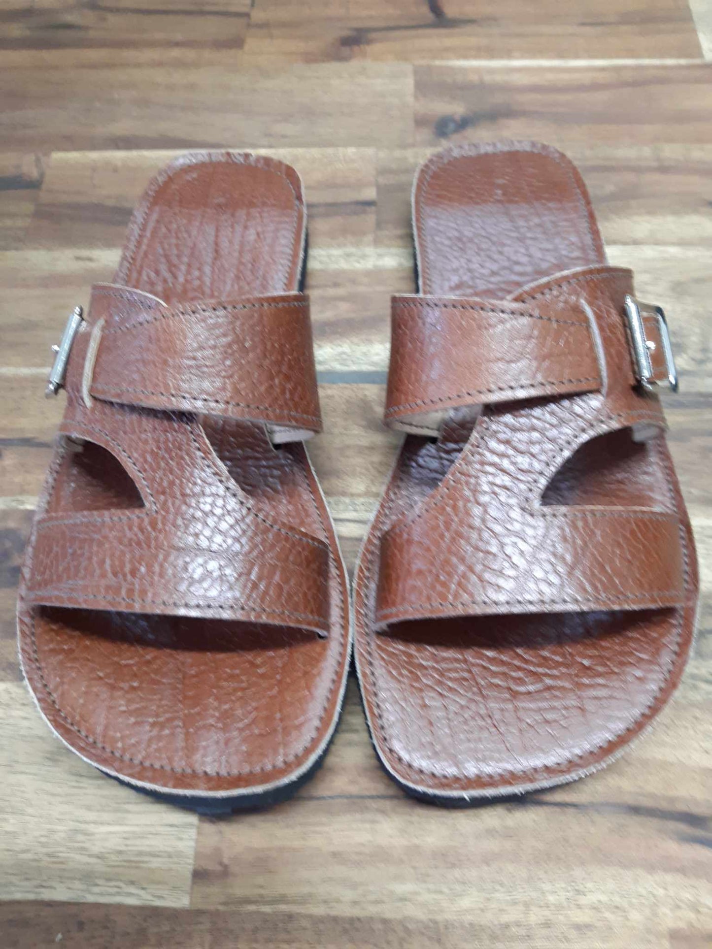 MENS Leather Slip On Sandals